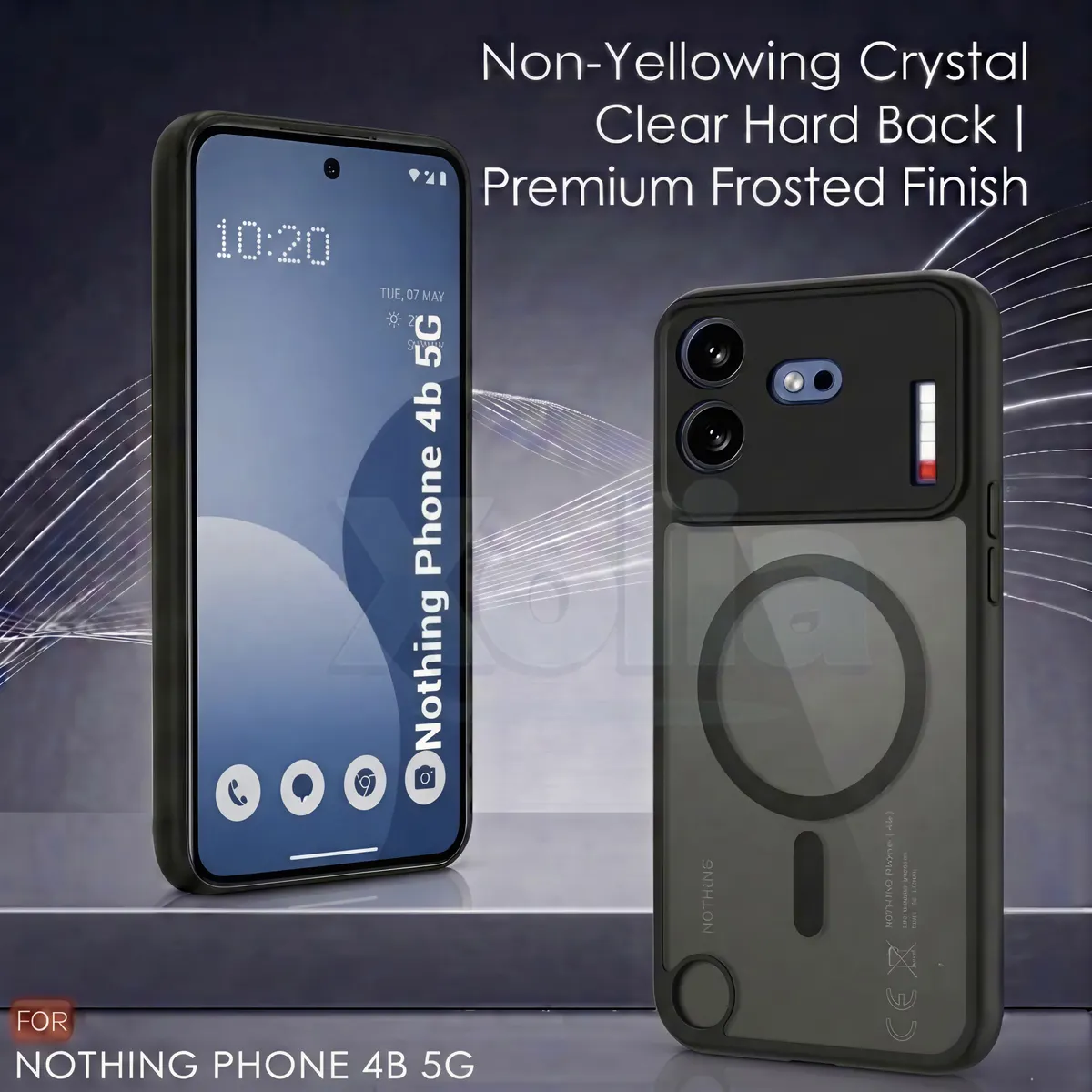 Xolia Back Cover for Nothing Phone 4b 5G (Black, Shock Proof, Polycarbonate, Silicon, Pack of: 1) — image 2 of 4