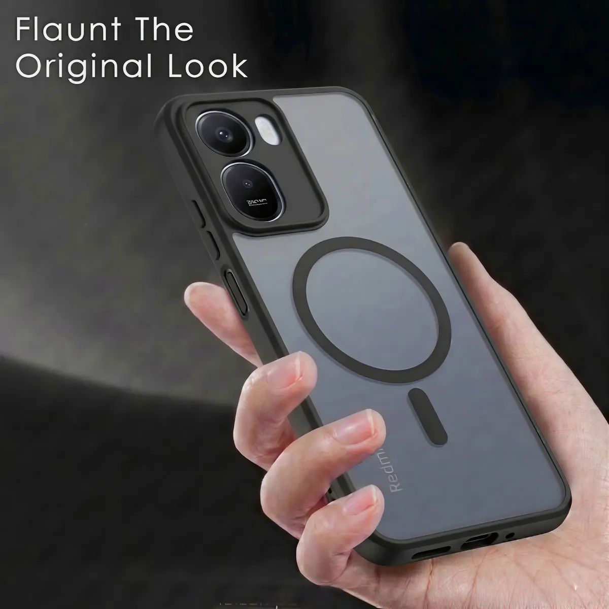 Xolia Back Cover for Poco C81 5G (Black, Shock Proof, Polycarbonate, Silicon, Pack of: 1) — image 5 of 5