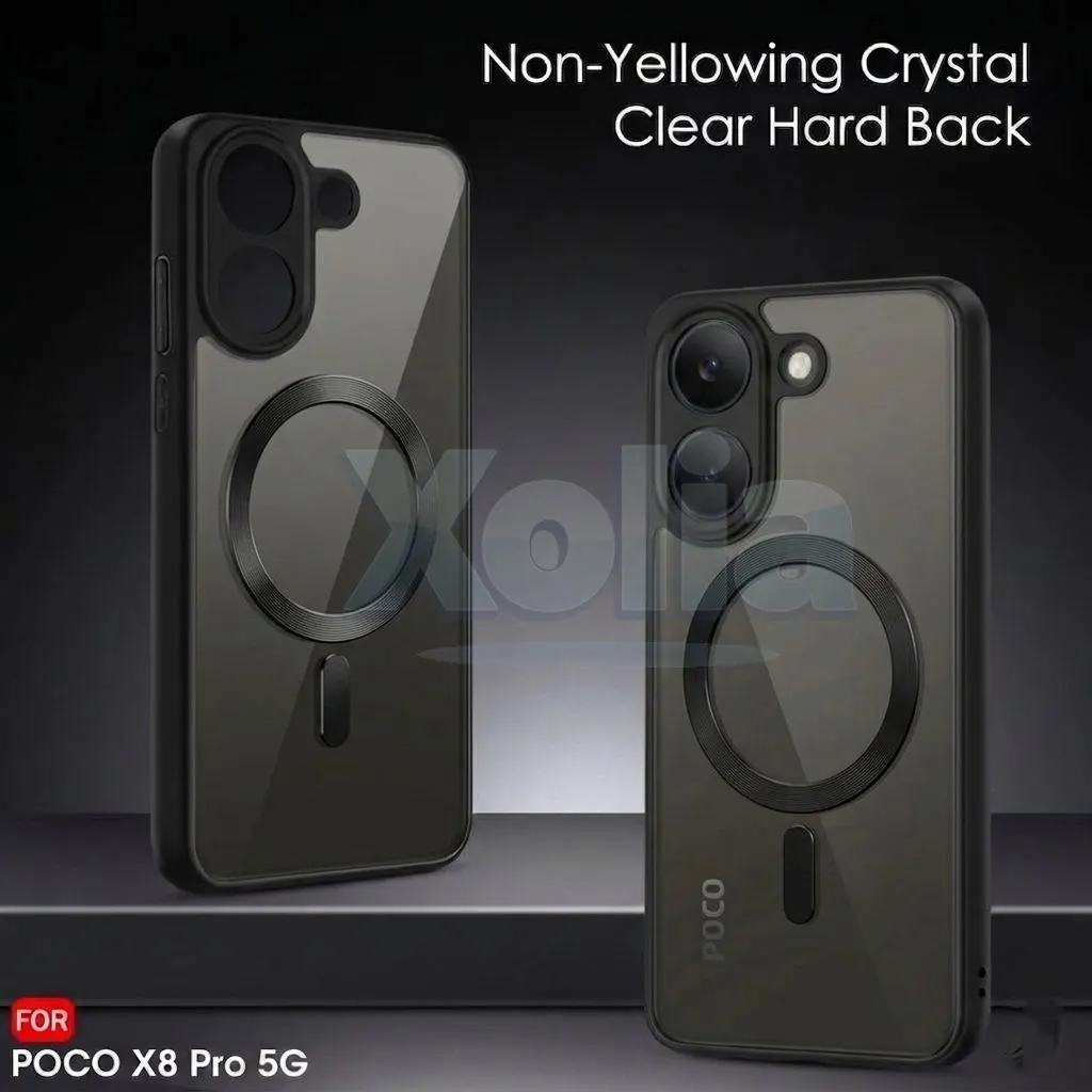 Xolia Back Cover for Poco X8 Pro 5G (Black, Shock Proof, Polycarbonate, Silicon, Pack of: 1) — image 2 of 4