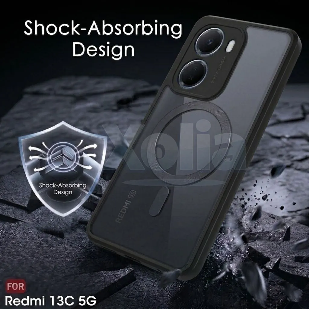 Xolia Back Cover for Redmi 15A 5G (Black, Shock Proof, Polycarbonate, Silicon, Pack of: 1) — image 4 of 4