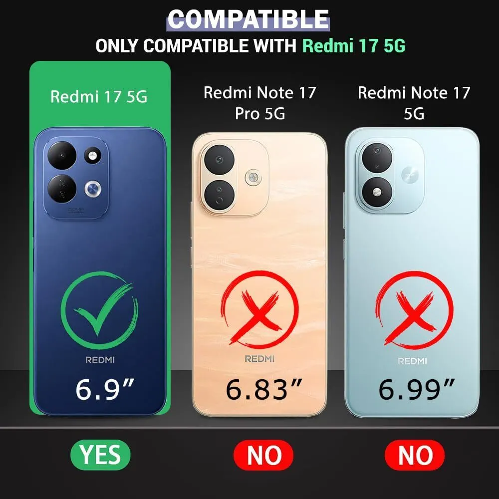 Xolia Back Cover for Redmi 17 5G (Black, Shock Proof, Polycarbonate, Silicon, Pack of: 1) — image 2 of 5