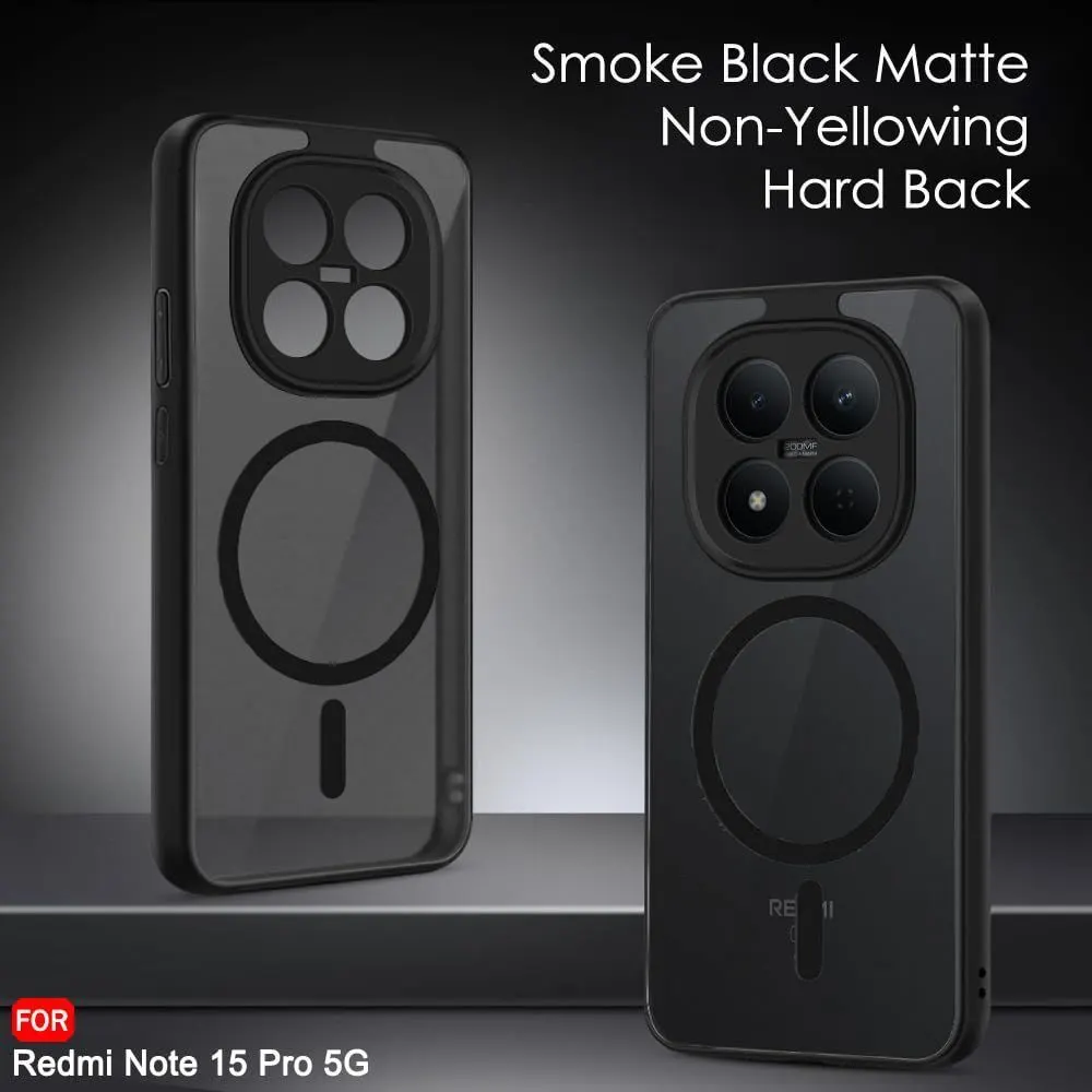 Xolia Back Cover for Redmi Note 15 Pro 5G (Black, Shock Proof, Polycarbonate, Silicon, Pack of: 1) — image 3 of 5