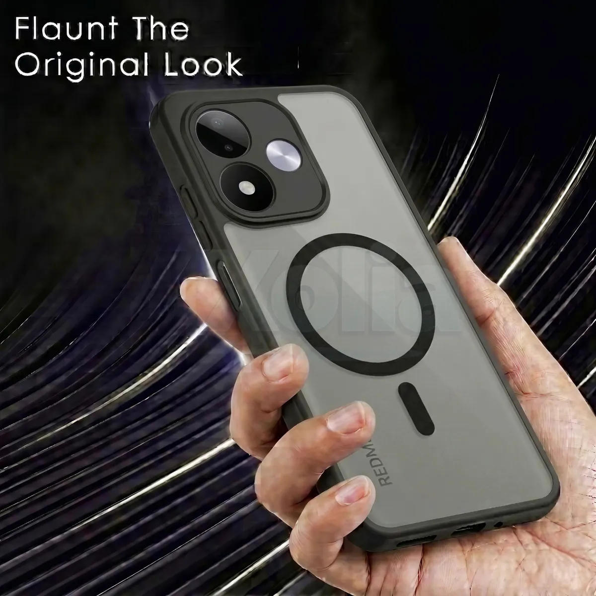 Xolia Back Cover for Redmi Note 17 5G (Black, Shock Proof, Polycarbonate, Silicon, Pack of: 1) — image 4 of 4