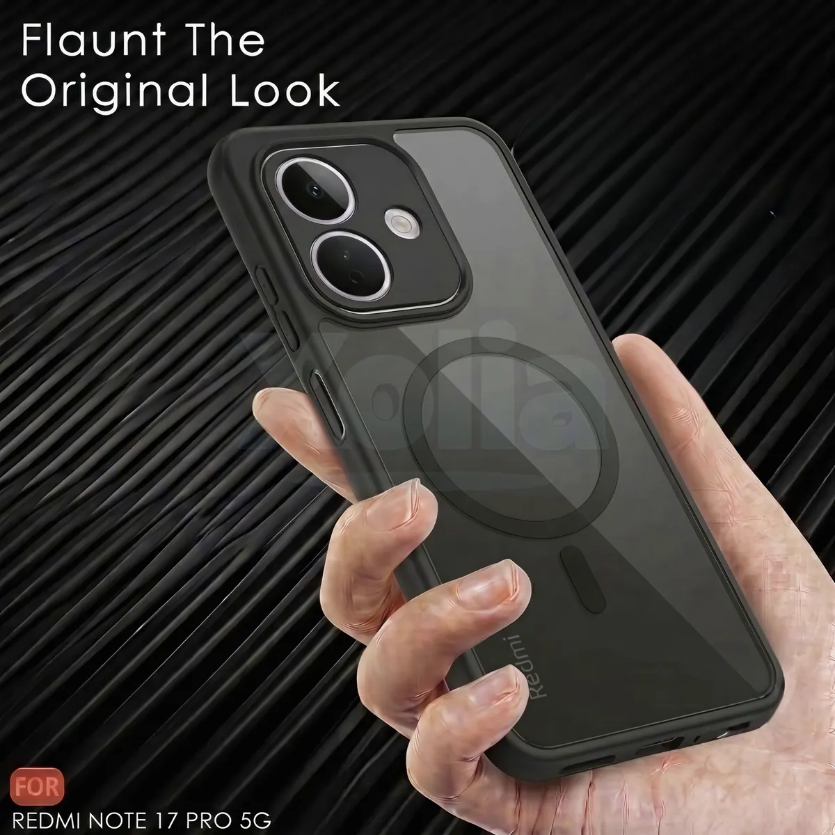 Xolia Back Cover for Redmi Note 17 Pro 5G (Black, Shock Proof, Polycarbonate, Silicon, Pack of: 1) — image 5 of 5