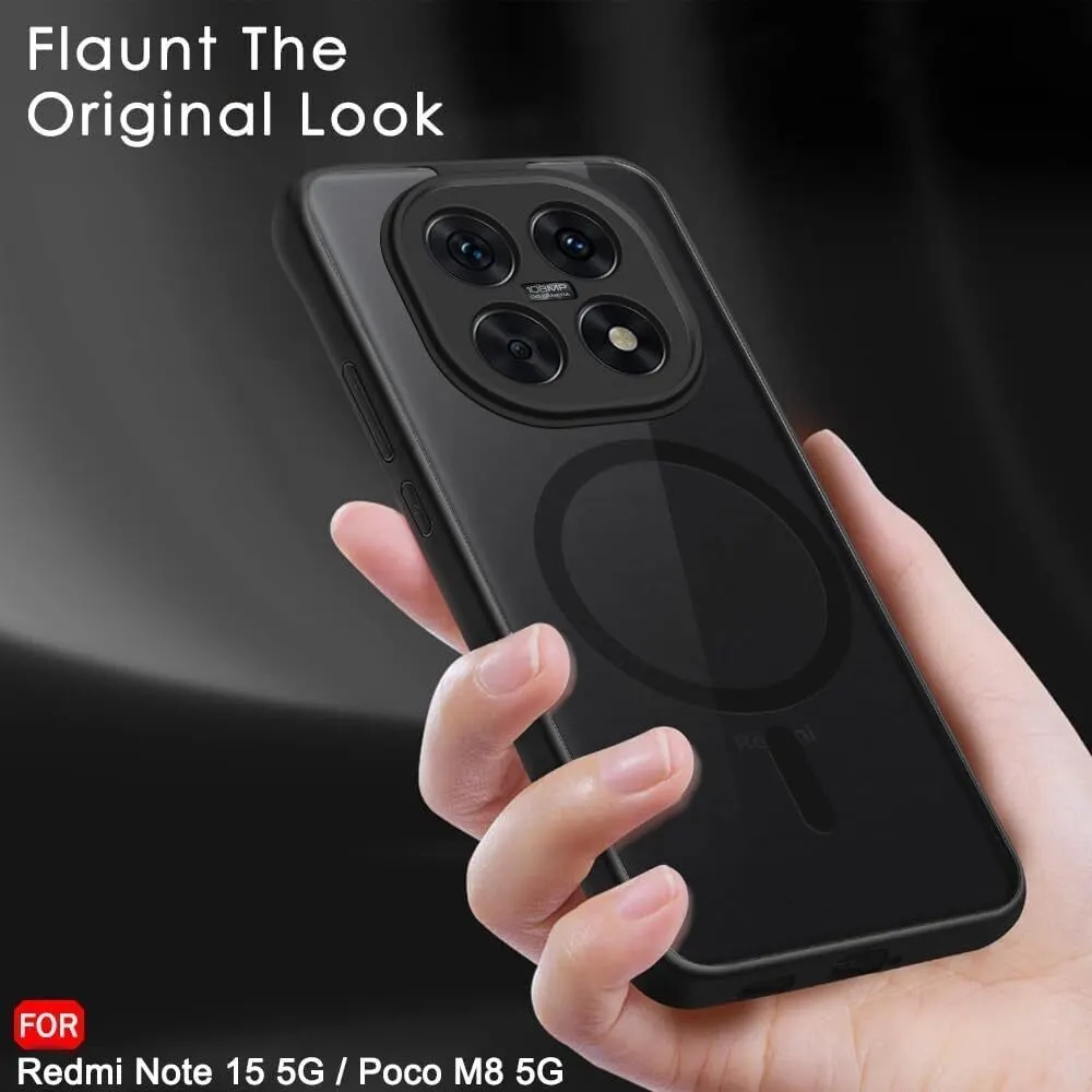 Xolia Back Cover for Redmi Note 15 5G (Black, Shock Proof, Polycarbonate, Silicon, Pack of: 1) — image 5 of 5