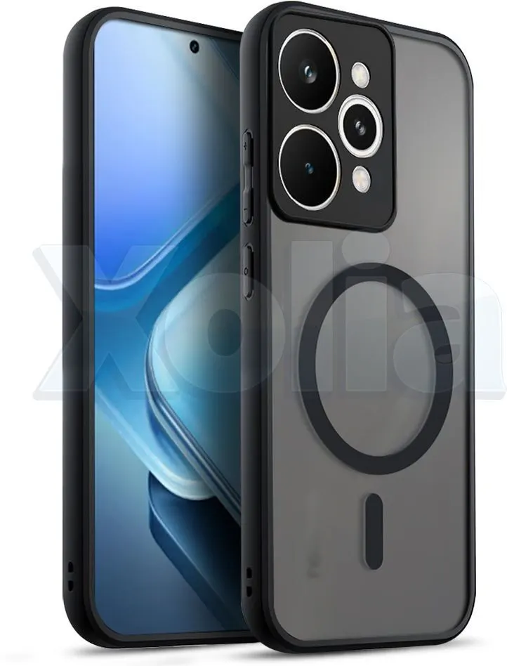 Xolia Back Cover for Realme 15 5G (Black, Shock Proof, Polycarbonate, Silicon, Pack of: 1)