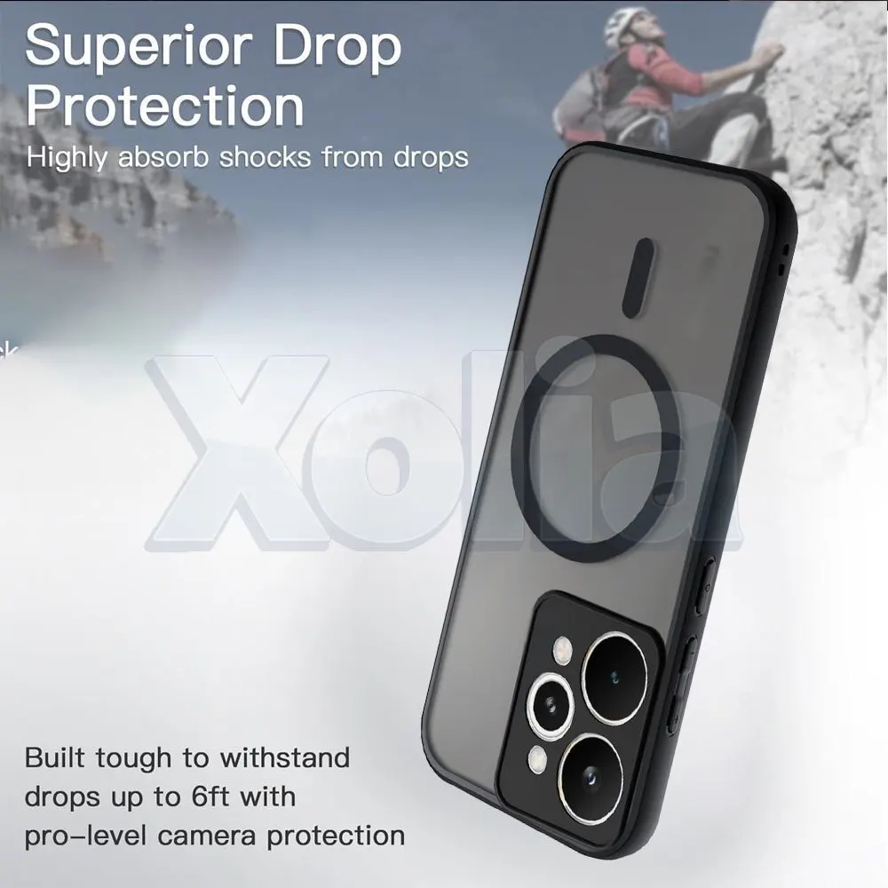 Xolia Back Cover for Realme 15 5G (Black, Shock Proof, Polycarbonate, Silicon, Pack of: 1) — image 3 of 5