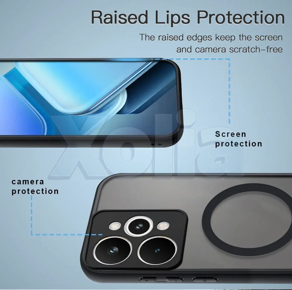 Xolia Back Cover for Realme 15 5G (Black, Shock Proof, Polycarbonate, Silicon, Pack of: 1) — image 4 of 5