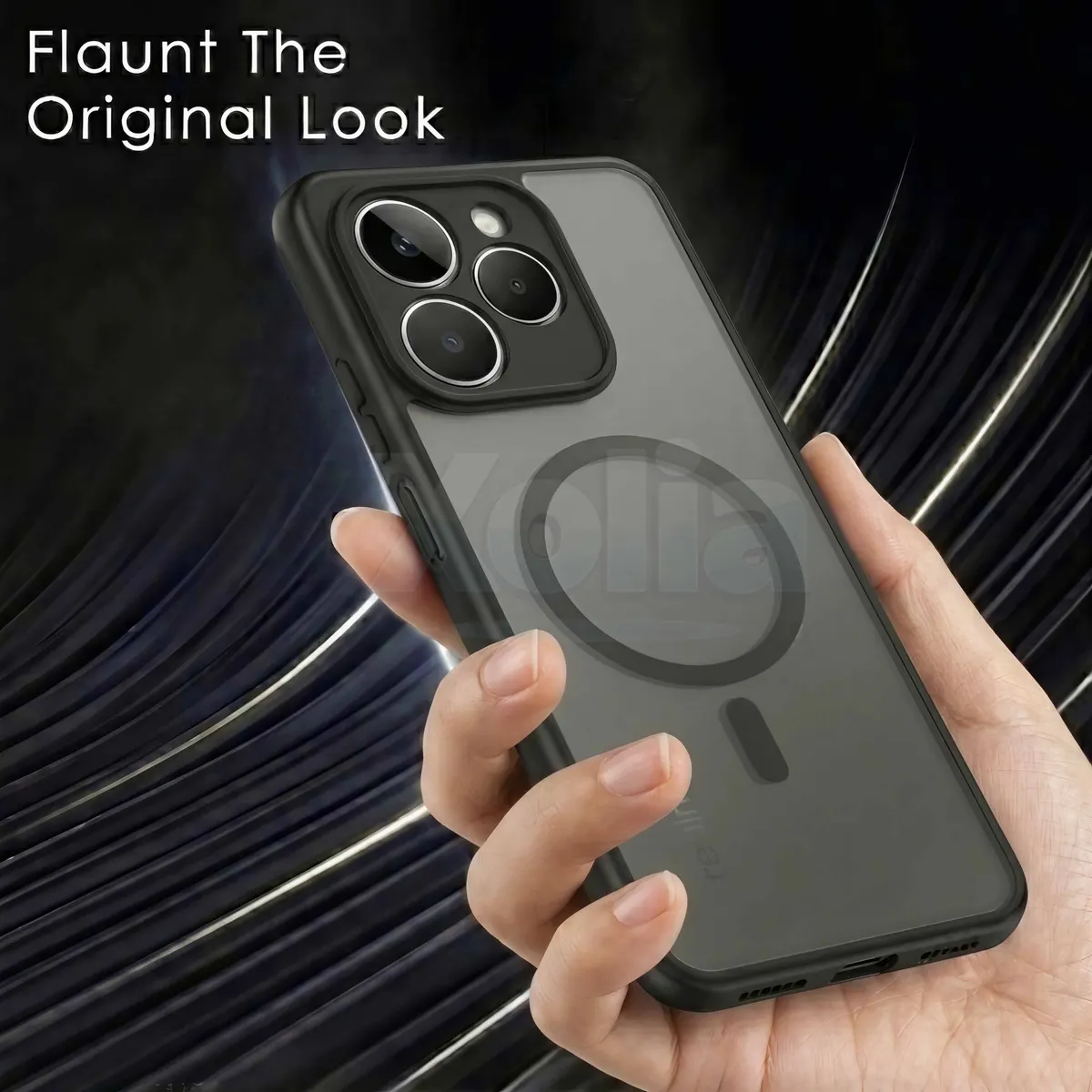 Xolia Back Cover for Realme 15T (Black, Shock Proof, Polycarbonate, Silicon, Pack of: 1) — image 5 of 5