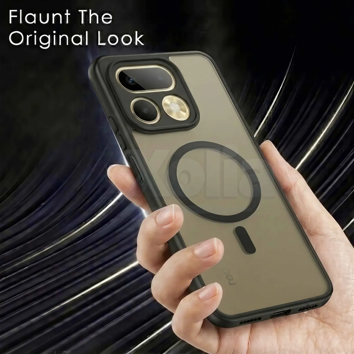 Xolia Back Cover for Realme 16 Pro 5G (Black, Shock Proof, Polycarbonate, Silicon, Pack of: 1) — image 5 of 5