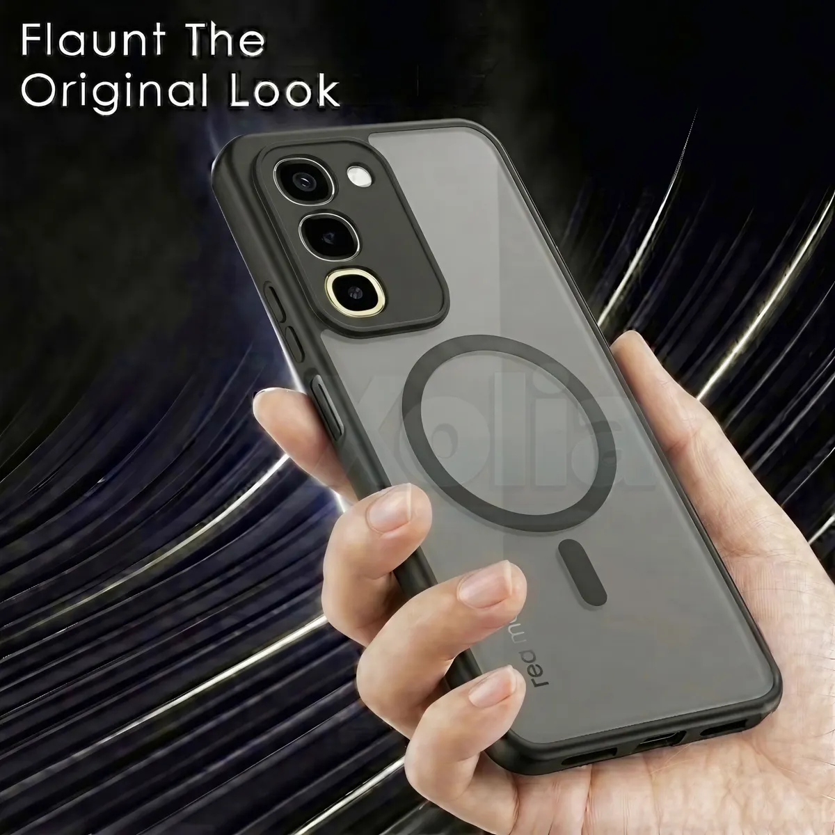 Xolia Back Cover for realme NARZO 100x 5G (Black, Shock Proof, Polycarbonate, Silicon, Pack of: 1) — image 4 of 4