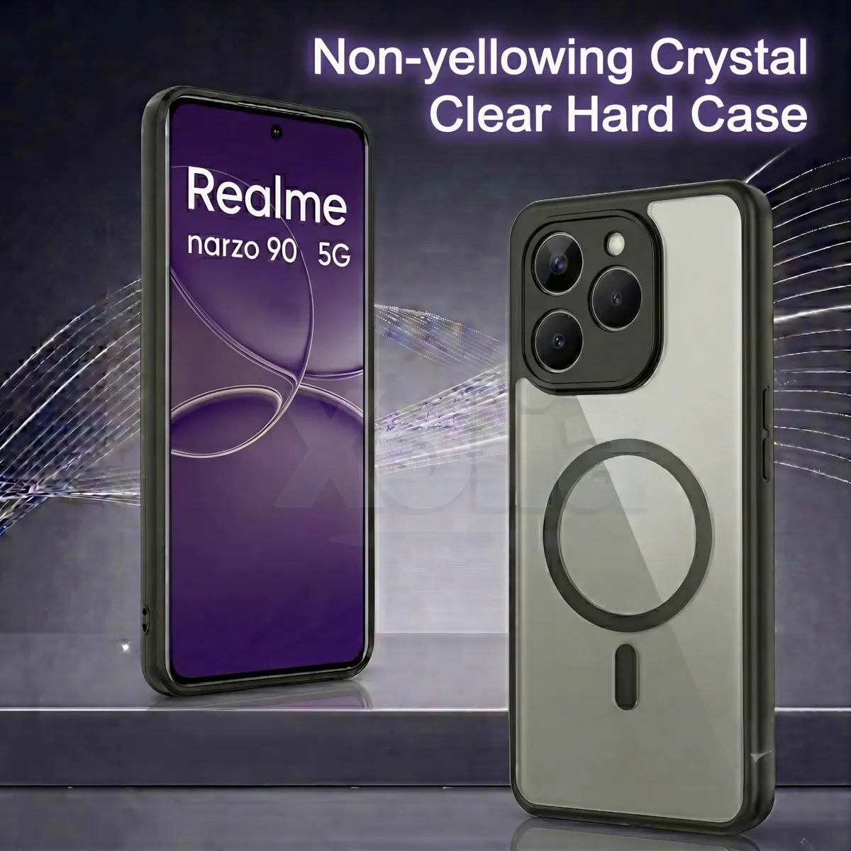 Xolia Back Cover for Realme Narzo 90 5G (Black, Shock Proof, Polycarbonate, Silicon, Pack of: 1) — image 2 of 4
