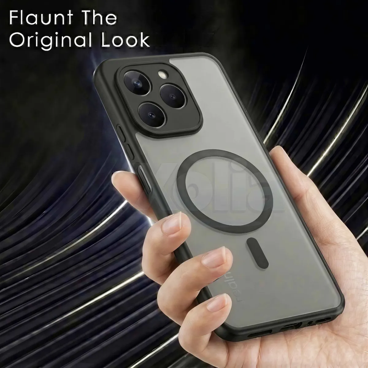 Xolia Back Cover for Realme Narzo 90 5G (Black, Shock Proof, Polycarbonate, Silicon, Pack of: 1) — image 4 of 4