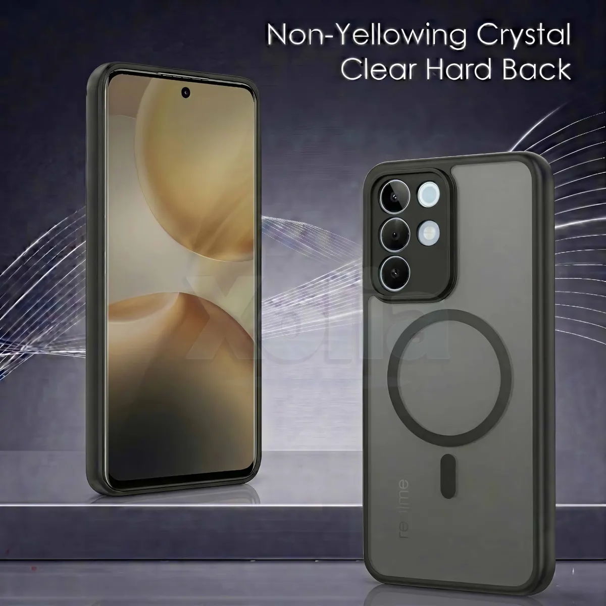 Xolia Back Cover for Realme Narzo 90x 5G (Black, Shock Proof, Polycarbonate, Silicon, Pack of: 1) — image 2 of 4