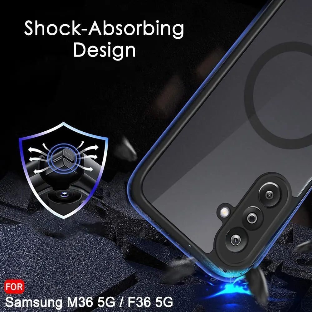 Xolia Back Cover for Samsung Galaxy F36 5G (Black, Shock Proof, Polycarbonate, Silicon, Pack of: 1) — image 5 of 5