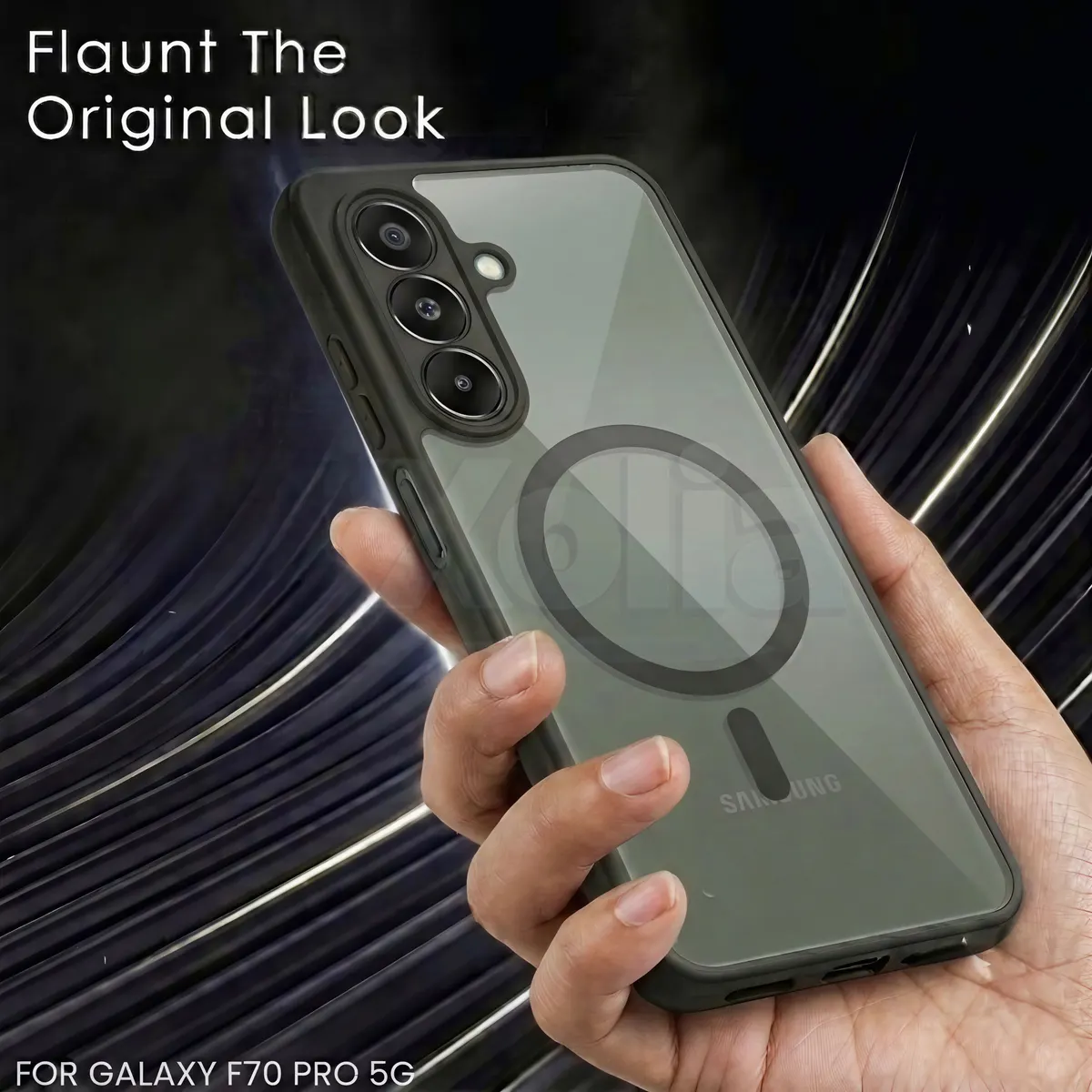 Xolia Back Cover for Samsung Galaxy F70 Pro 5G (Black, Shock Proof, Polycarbonate, Silicon, Pack of: 1) — image 2 of 2