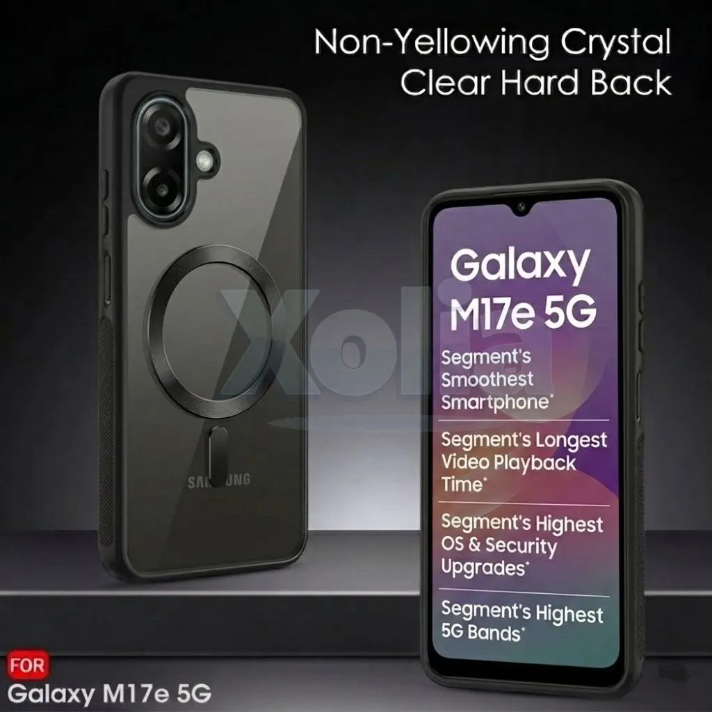 Xolia Back Cover for Samsung Galaxy M17e 5G (Black, Shock Proof, Polycarbonate, Silicon, Pack of: 1) — image 2 of 4