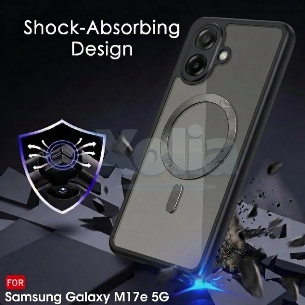 Xolia Back Cover for Samsung Galaxy M17e 5G (Black, Shock Proof, Polycarbonate, Silicon, Pack of: 1) — image 4 of 4