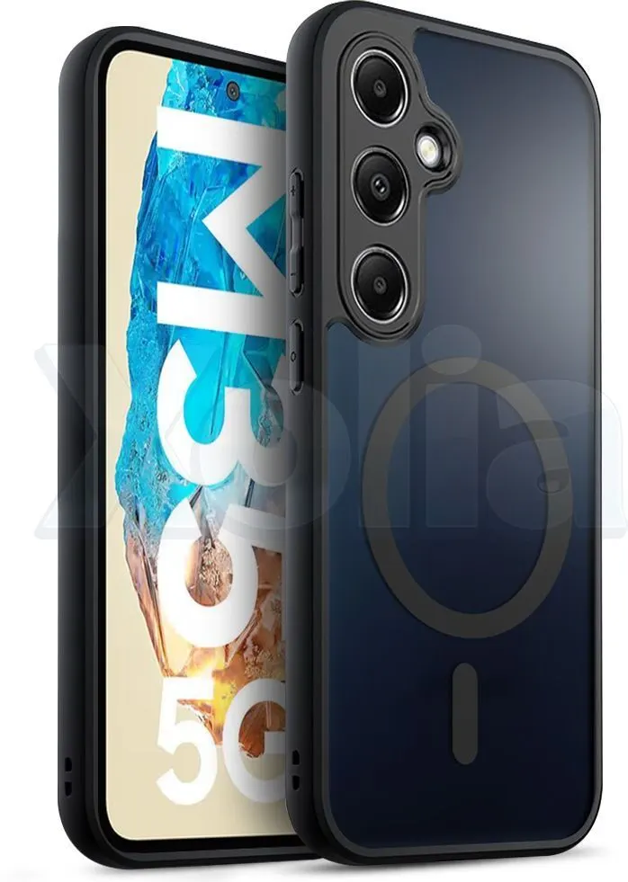 Xolia Back Cover for SAMSUNG Galaxy M35 5G (Black, Shock Proof, Polycarbonate, Silicon, Pack of: 1)