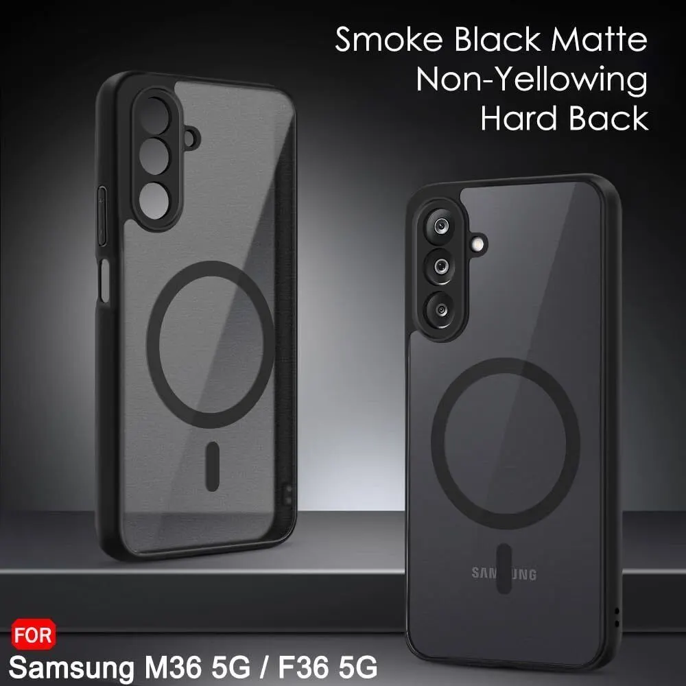 Xolia Back Cover for Samsung Galaxy M36 5G, Samsung Galaxy F36 5G (Black, Shock Proof, Polycarbonate, Silicon, Pack of: 1) — image 3 of 5