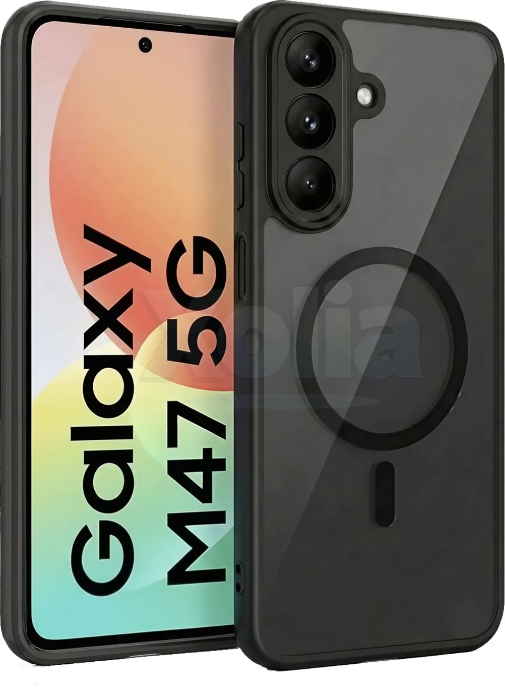 Xolia Back Cover for Samsung Galaxy M47 5G (Black, Shock Proof, Polycarbonate, Silicon, Pack of: 1)