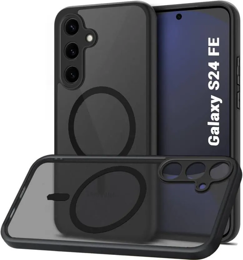 Xolia Back Cover for SAMSUNG Galaxy S24 FE 5G (Black, Shock Proof, Polycarbonate, Silicon, Pack of: 1)