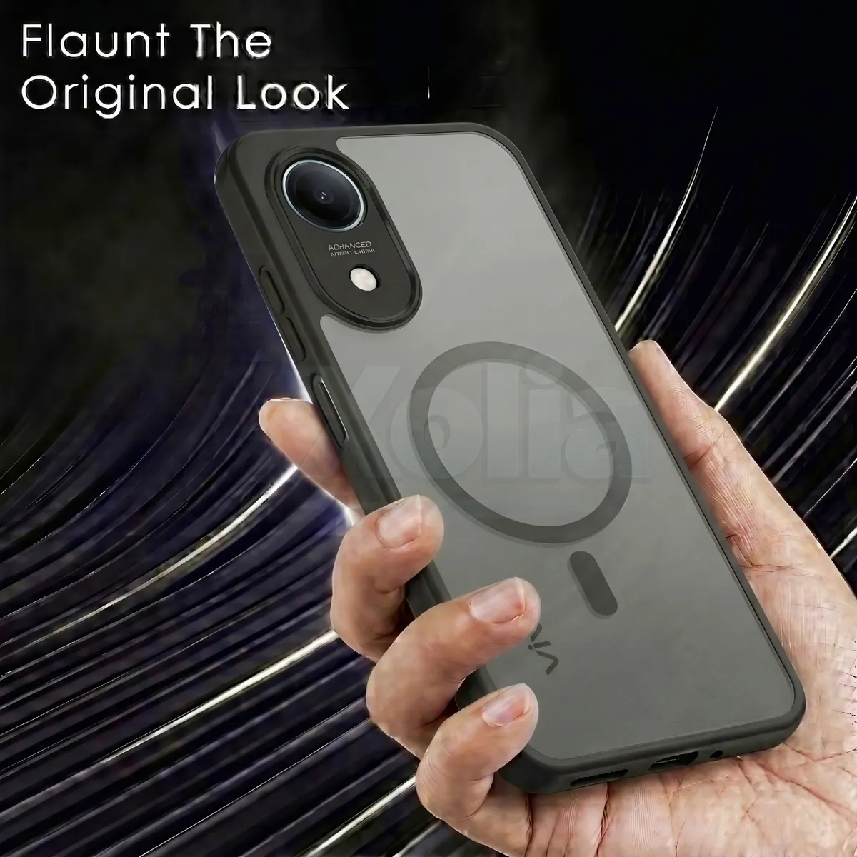 Xolia Back Cover for vivo T5e (Black, Shock Proof, Polycarbonate, Silicon, Pack of: 1) — image 4 of 4