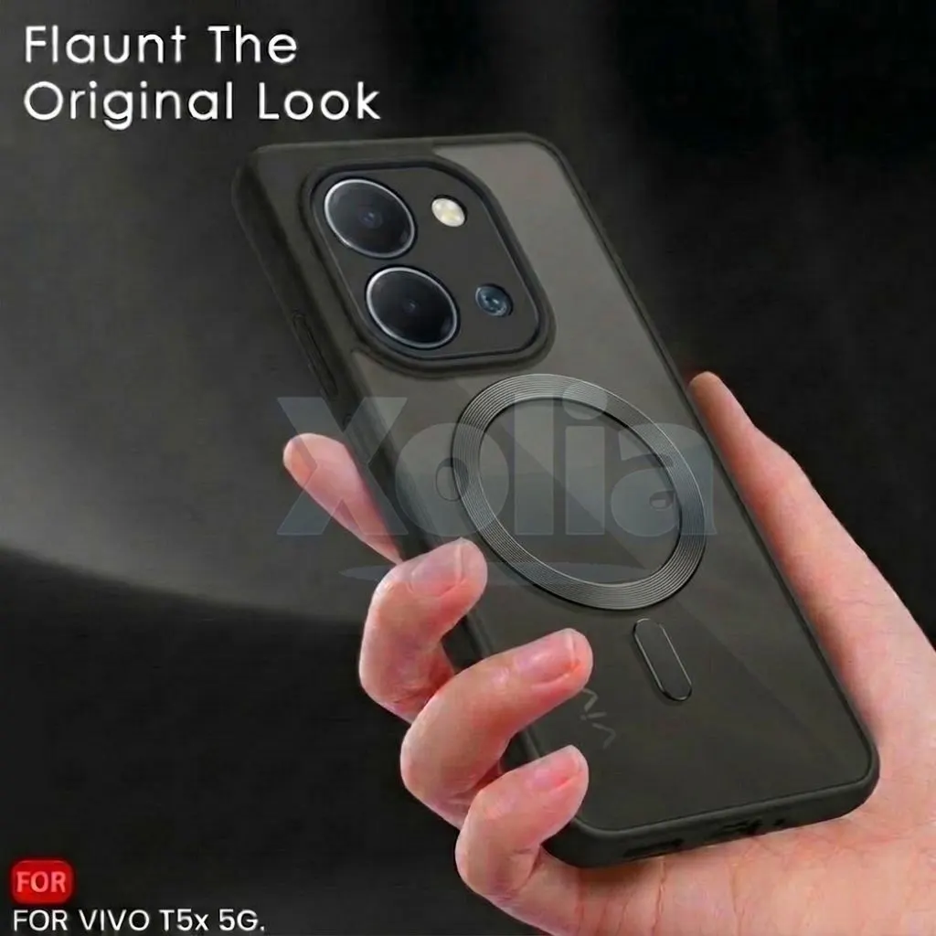 Xolia Back Cover for Vivo T5x 5G (Black, Shock Proof, Polycarbonate, Silicon, Pack of: 1) — image 5 of 5