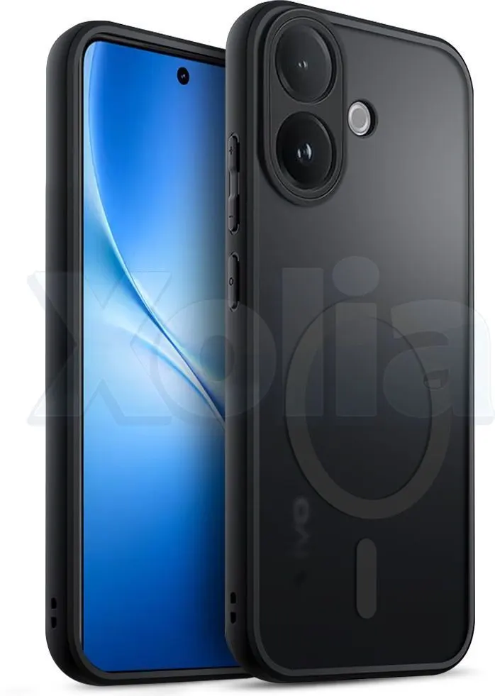 Xolia Back Cover for VIVO V60 Lite 5G (Black, Shock Proof, Polycarbonate, Silicon, Pack of: 1)