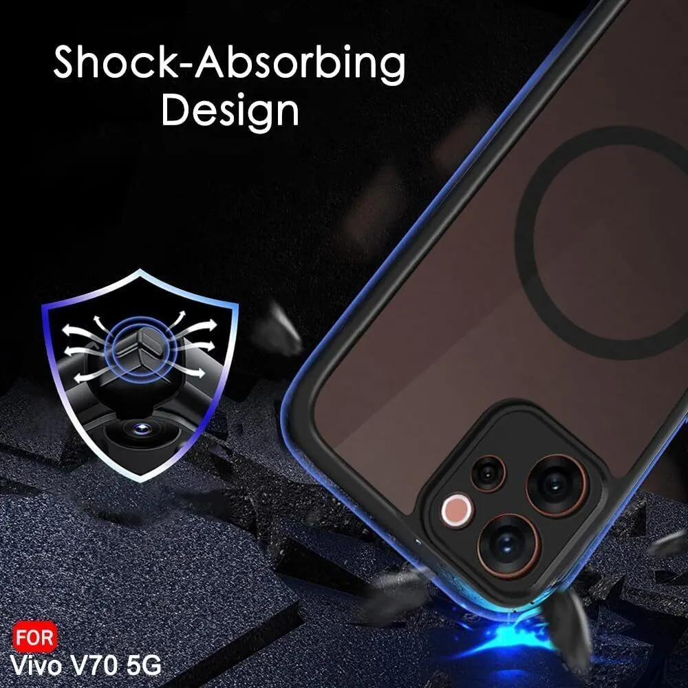 Xolia Back Cover for Vivo V70 5G (Black, Shock Proof, Polycarbonate, Silicon, Pack of: 1) — image 5 of 5