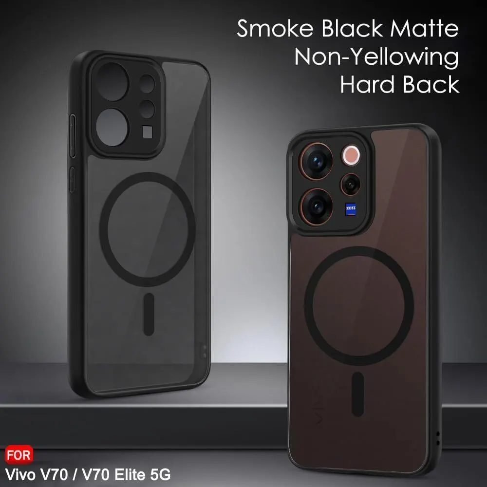 Xolia Back Cover for Vivo V70 Elite 5G (Black, Shock Proof, Polycarbonate, Silicon, Pack of: 1) — image 3 of 5