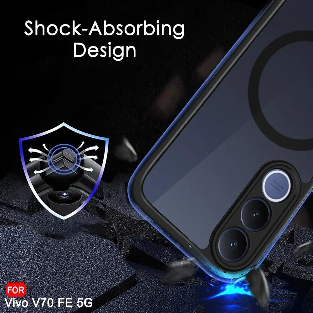 Xolia Back Cover for Vivo V70 FE 5G (Black, Shock Proof, Polycarbonate, Silicon, Pack of: 1) — image 5 of 5