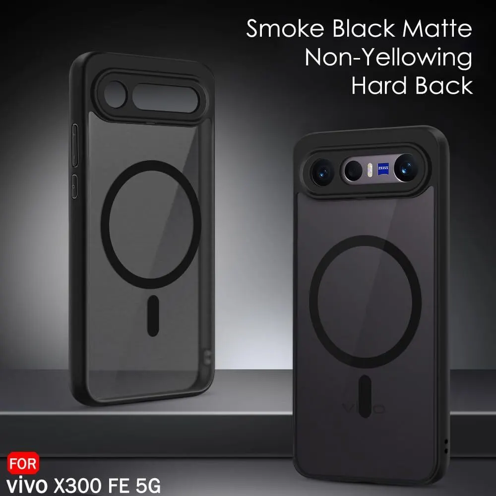 Xolia Back Cover for Vivo X300 Fe 5G (Black, Shock Proof, Polycarbonate, Silicon, Pack of: 1) — image 2 of 4