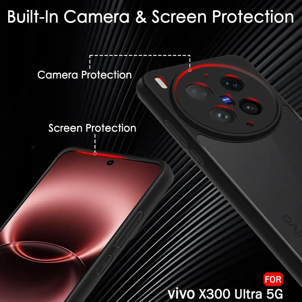 Xolia Back Cover for Vivo X300 Ultra 5G (Black, Shock Proof, Polycarbonate, Silicon, Pack of: 1) — image 4 of 5