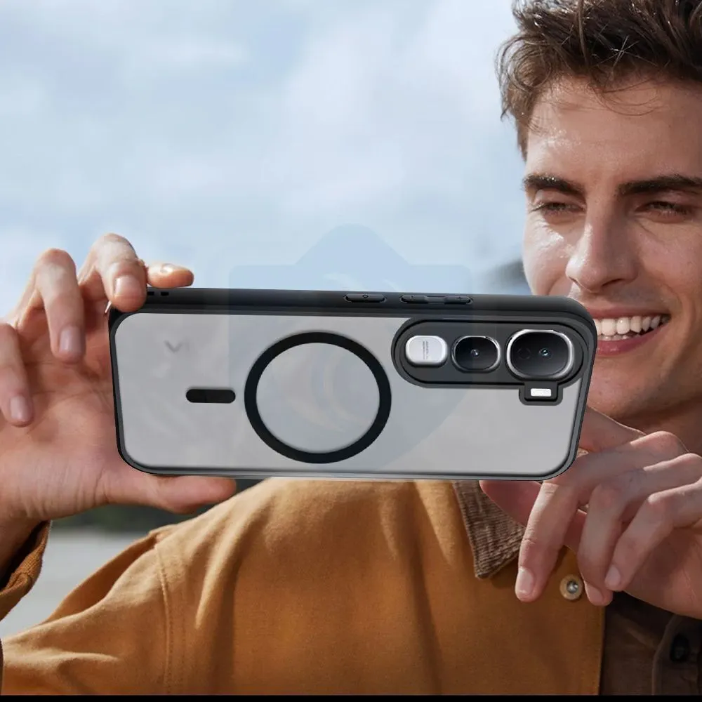 Xolia Back Cover for Vivo Y400 5G (Black, Shock Proof, Polycarbonate, Silicon, Pack of: 1) — image 4 of 4
