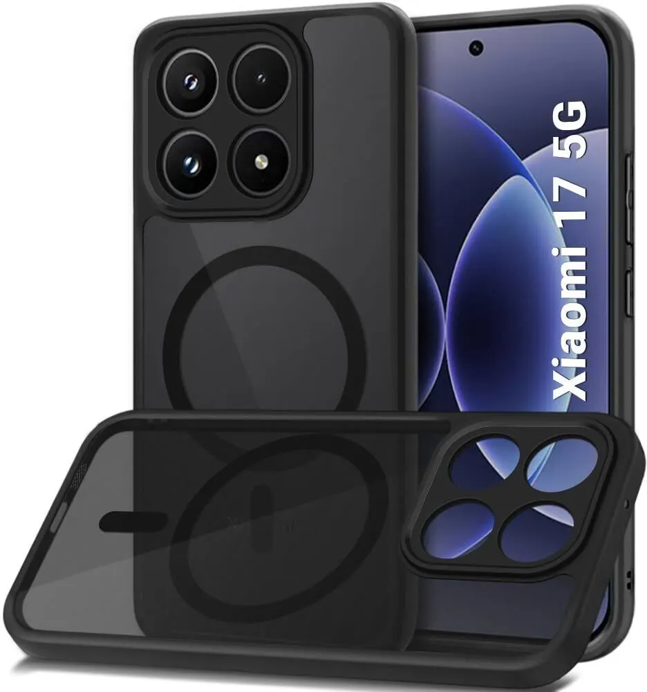 Xolia Back Cover for Xiaomi 17 5G (Black, Shock Proof, Polycarbonate, Silicon, Pack of: 1)