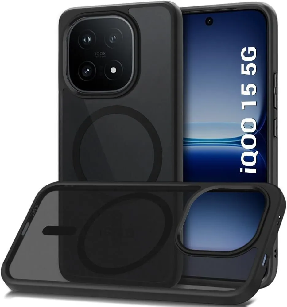 Xolia Back Cover for iQOO 15 5G (Black, Shock Proof, Polycarbonate, Silicon, Pack of: 1)