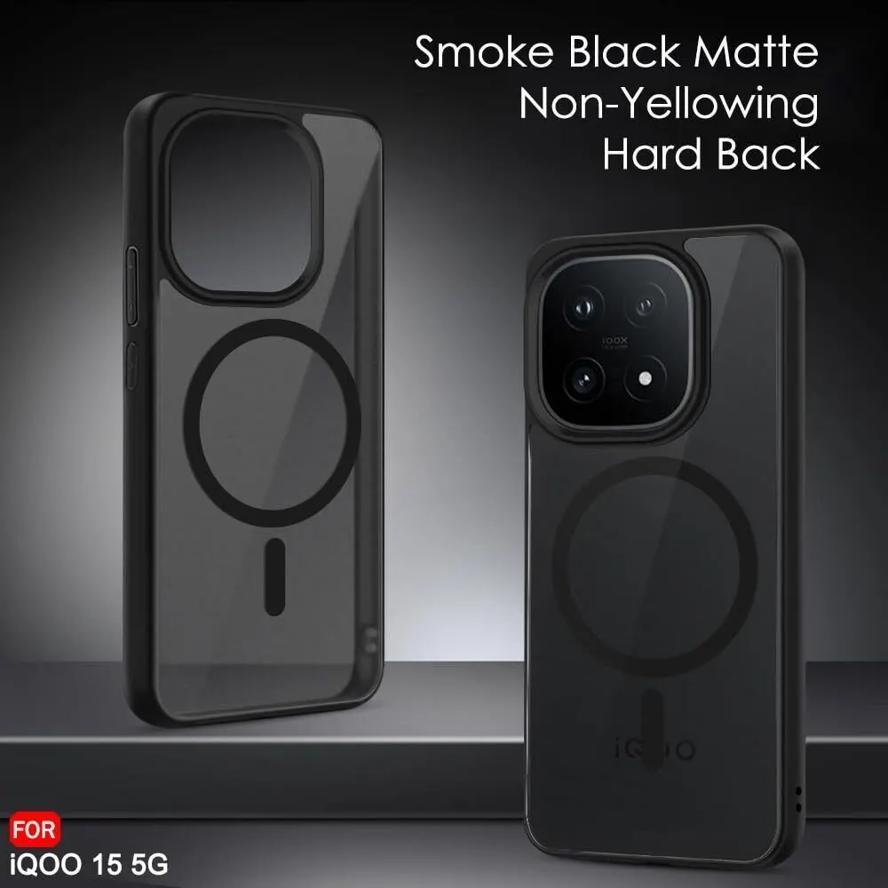 Xolia Back Cover for iQOO 15 5G (Black, Shock Proof, Polycarbonate, Silicon, Pack of: 1) — image 3 of 5