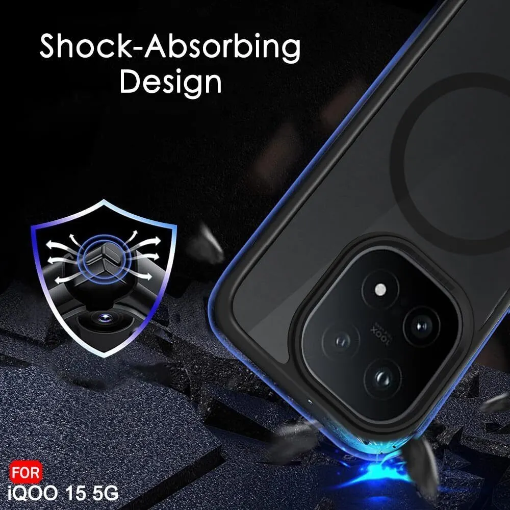Xolia Back Cover for iQOO 15 5G (Black, Shock Proof, Polycarbonate, Silicon, Pack of: 1) — image 5 of 5