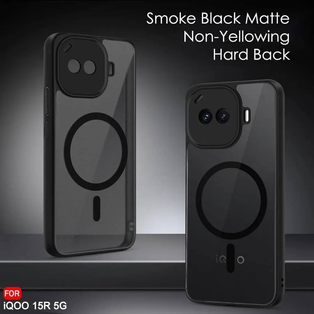 Xolia Back Cover for iQOO 15r 5G (Black, Shock Proof, Polycarbonate, Silicon, Pack of: 1) — image 2 of 4