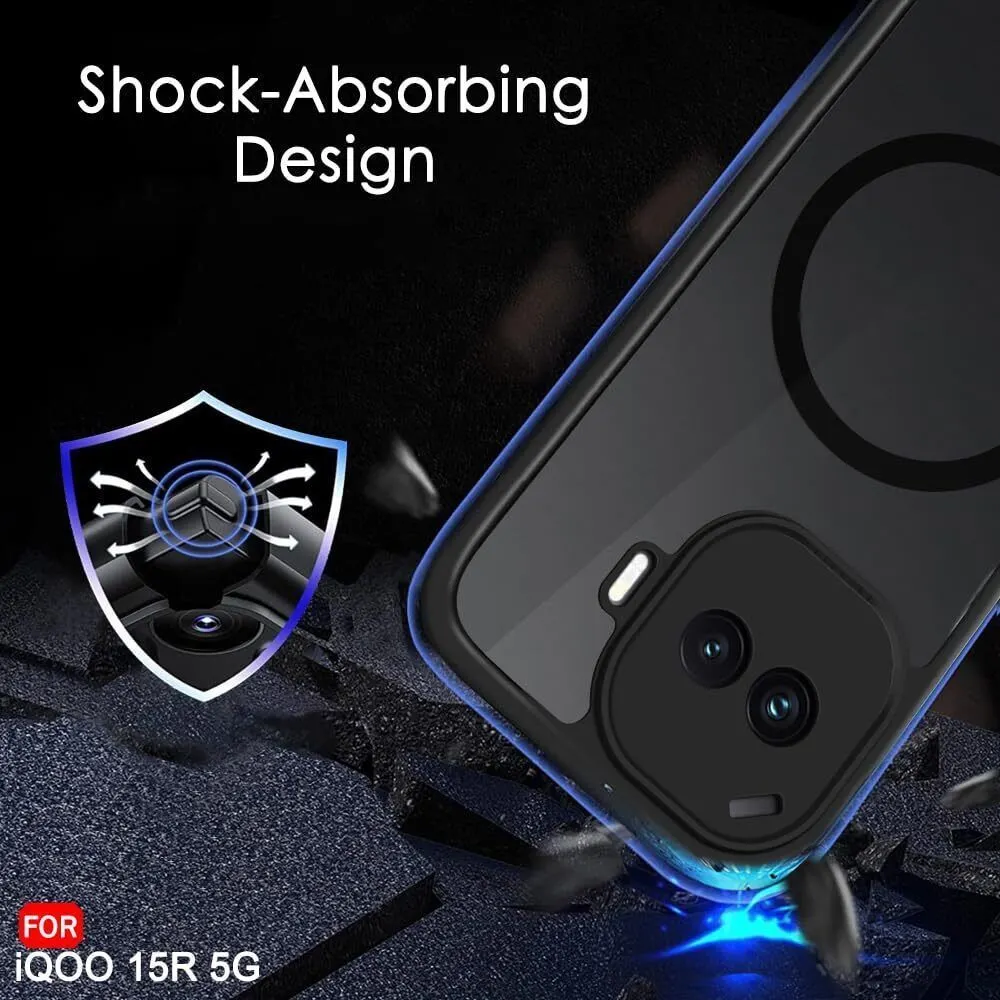 Xolia Back Cover for iQOO 15r 5G (Black, Shock Proof, Polycarbonate, Silicon, Pack of: 1) — image 4 of 4