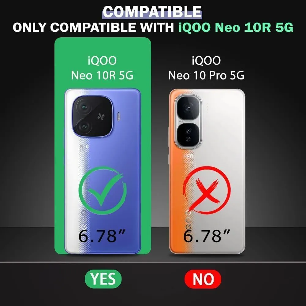 Xolia Back Cover for IQOO Neo 10R 5G (Black, Shock Proof, Polycarbonate, Silicon, Pack of: 1) — image 2 of 5