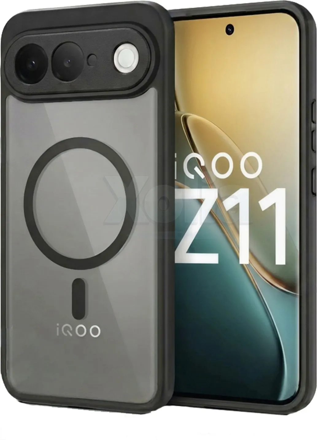 Xolia Back Cover for iQOO Z11 5G (Black, Shock Proof, Polycarbonate, Silicon, Pack of: 1)