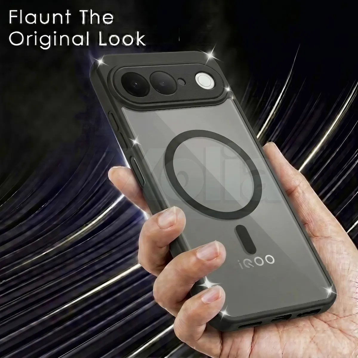 Xolia Back Cover for iQOO Z11 5G (Black, Shock Proof, Polycarbonate, Silicon, Pack of: 1) — image 4 of 4