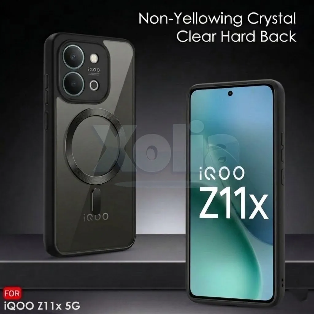 Xolia Back Cover for iQOO Z11x 5G (Black, Shock Proof, Polycarbonate, Silicon, Pack of: 1) — image 3 of 5