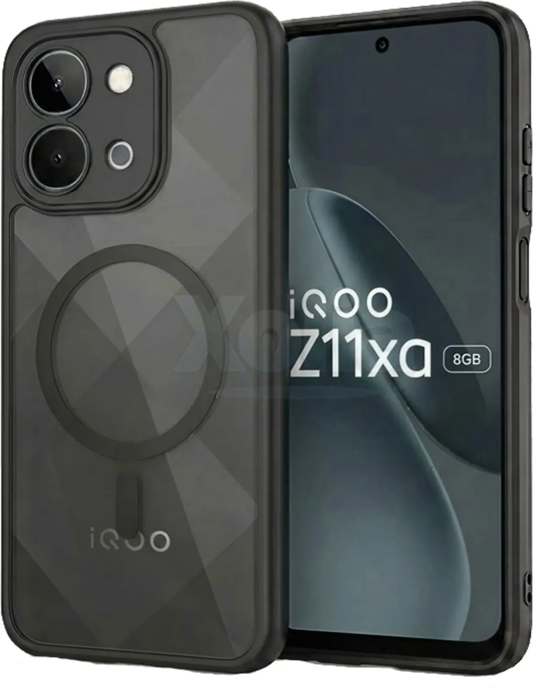 Xolia Back Cover for iQOO Z11xa 5G (Black, Shock Proof, Polycarbonate, Silicon, Pack of: 1)