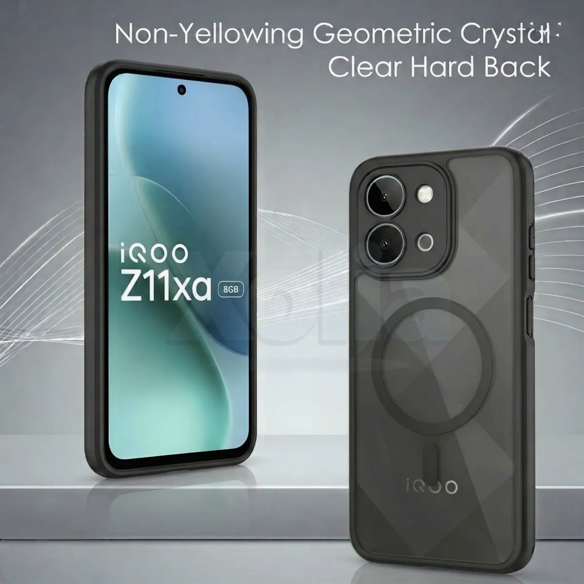 Xolia Back Cover for iQOO Z11xa 5G (Black, Shock Proof, Polycarbonate, Silicon, Pack of: 1) — image 3 of 5