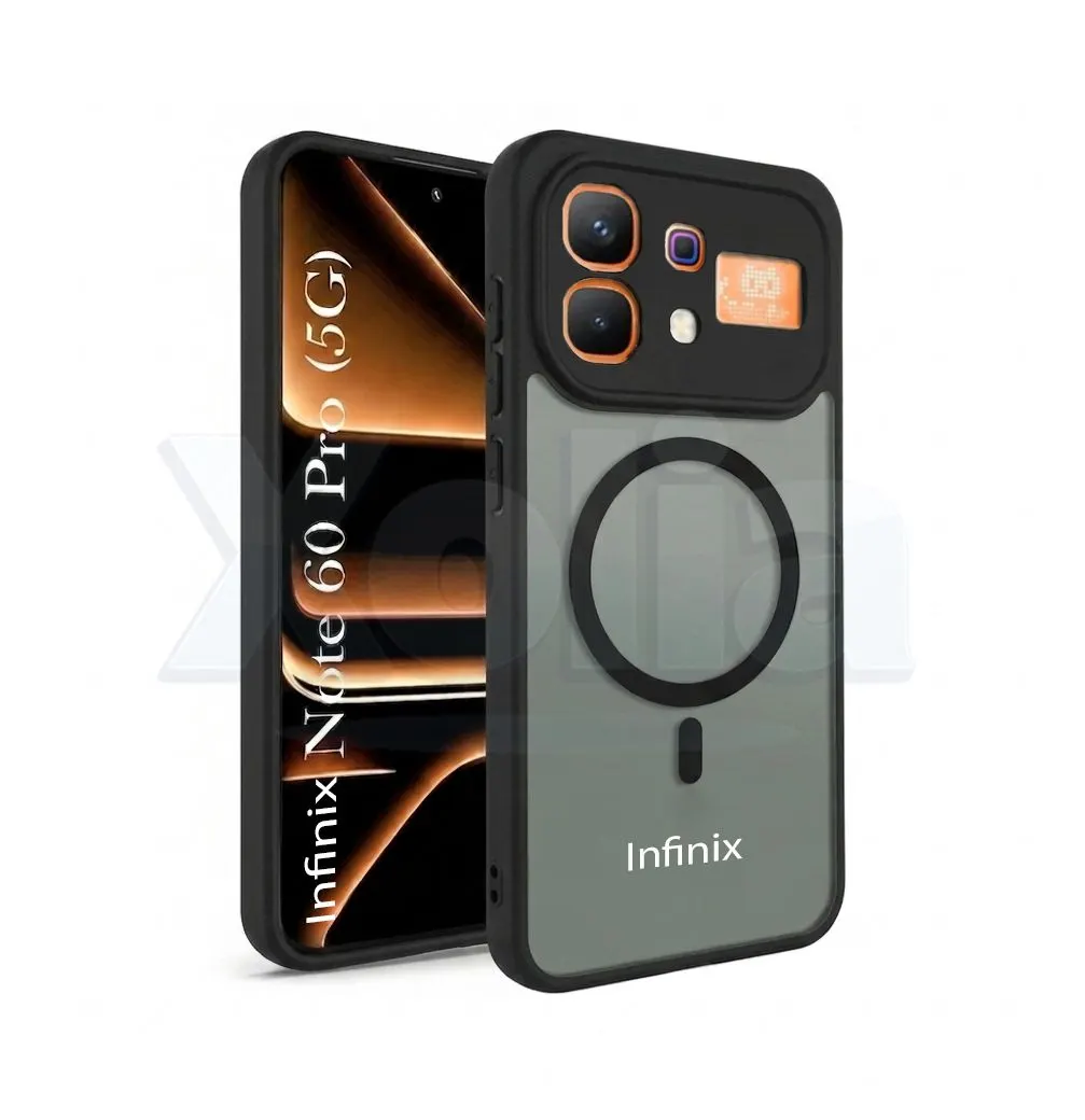 Xolia Back Cover for Infinix Note 60 Pro 5G (Black, Shock Proof, Polycarbonate, Silicon, Pack of: 1)