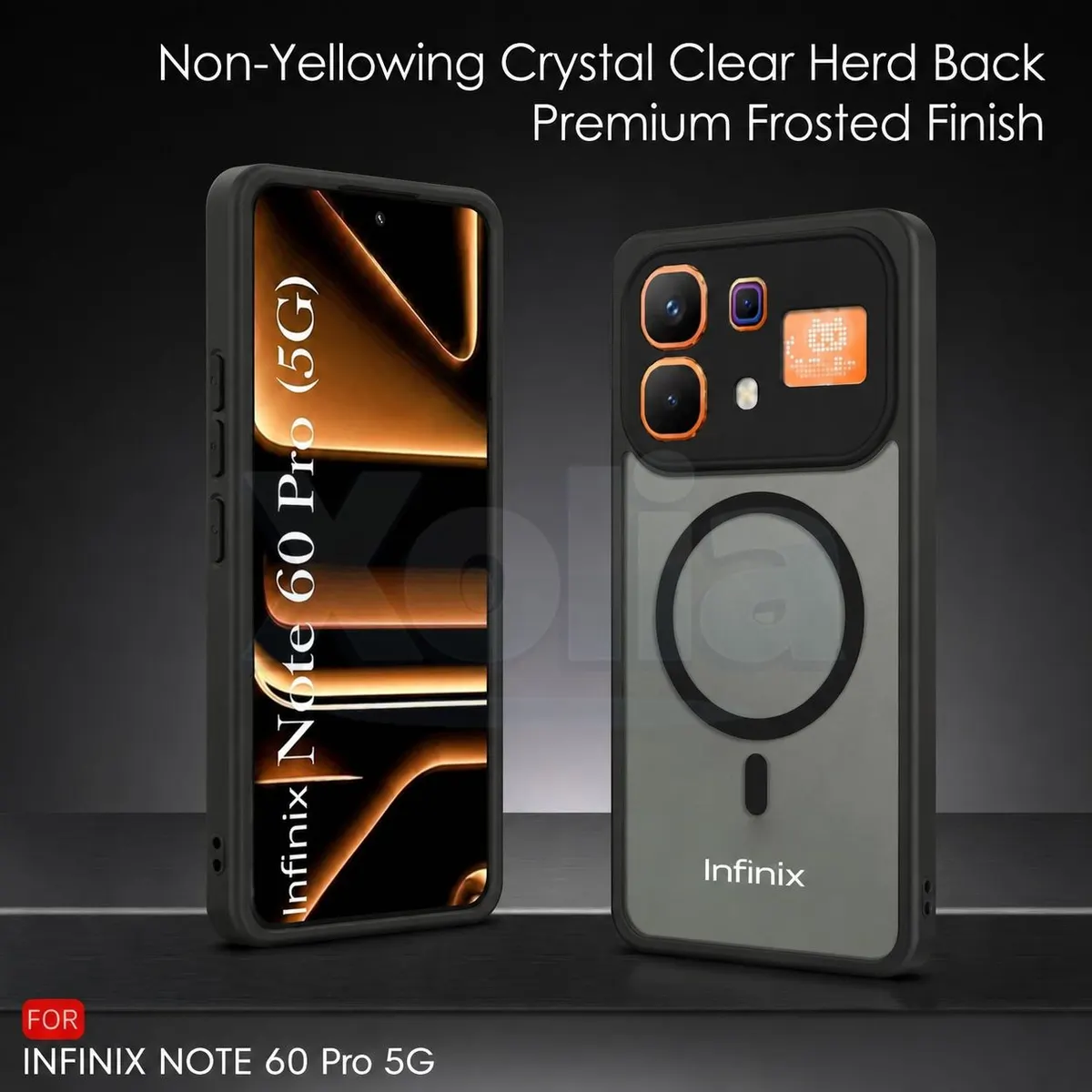 Xolia Back Cover for Infinix Note 60 Pro 5G (Black, Shock Proof, Polycarbonate, Silicon, Pack of: 1) — image 2 of 4