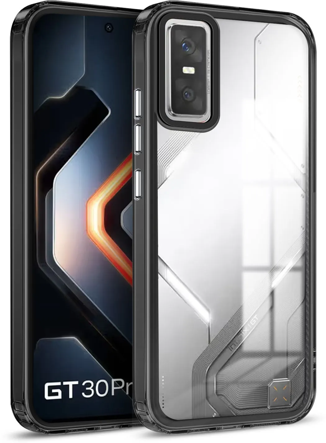 Micvir Back Cover for Infinix GT 30 Pro 5G (Black, Shock Proof, Polycarbonate, Pack of: 1)